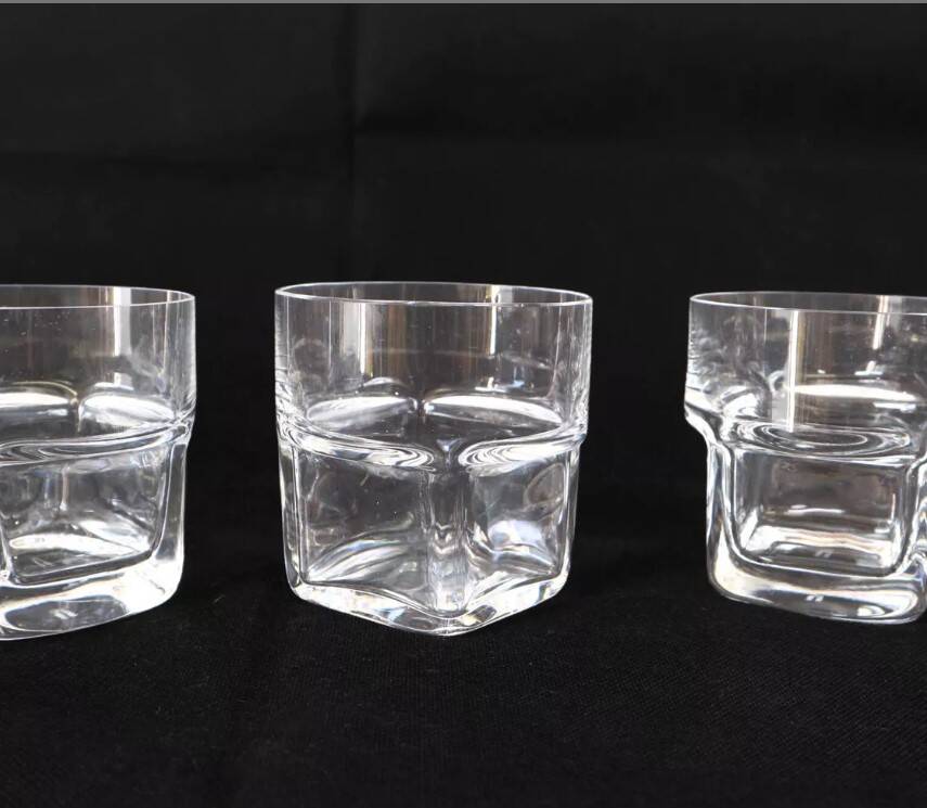 Glass service for 6, 17 pieces Sergio Asti for Arnolfo di Cambio.