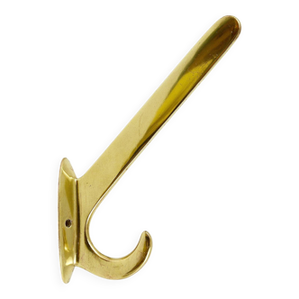 Four handmade brass wall hooks in Art Nouveau style, Austria, 1920s.