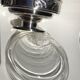 Coupe art déco métal argenté et verre taillé