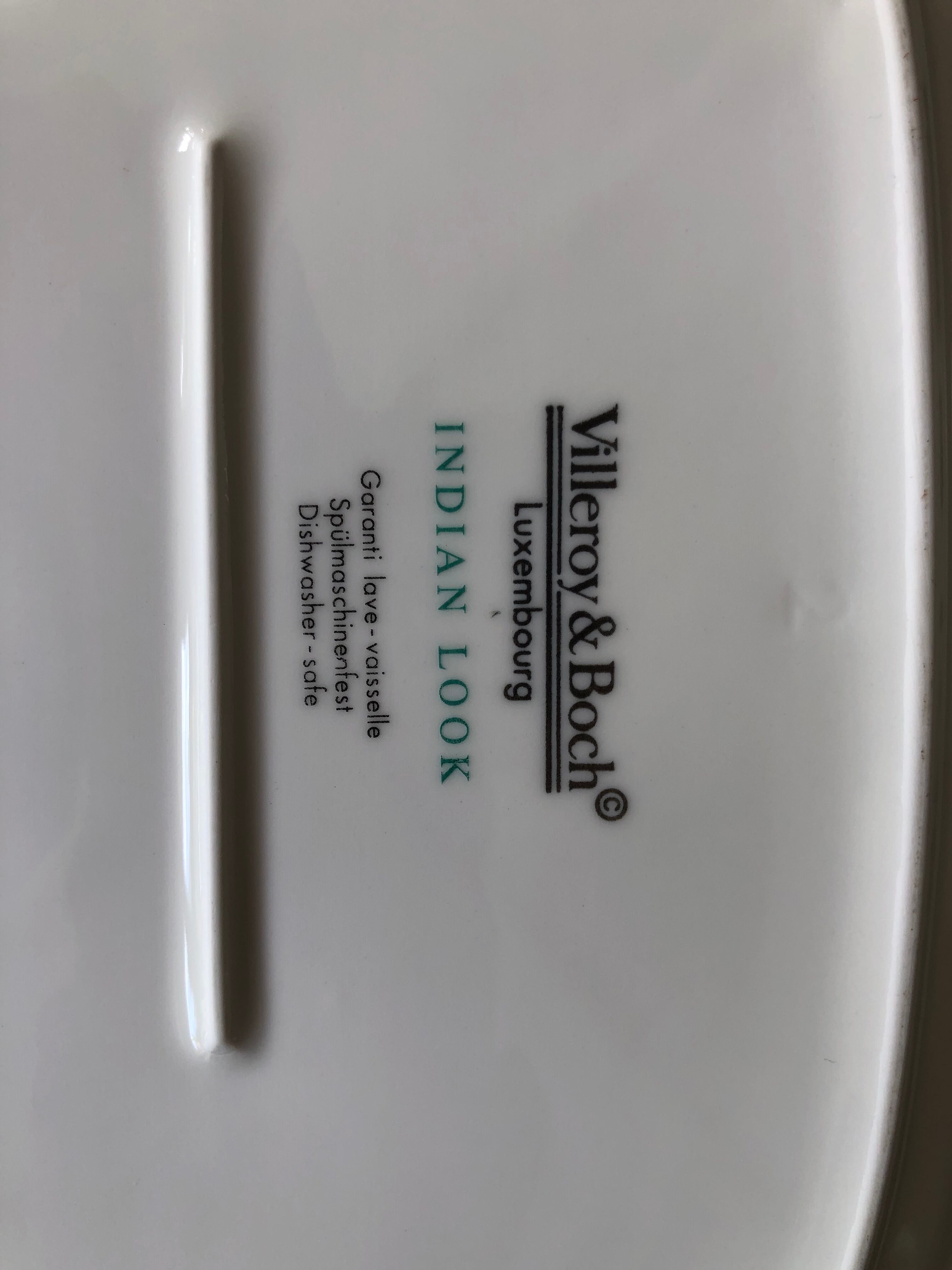 Plat oval Villeroy et Boch service Indian Look