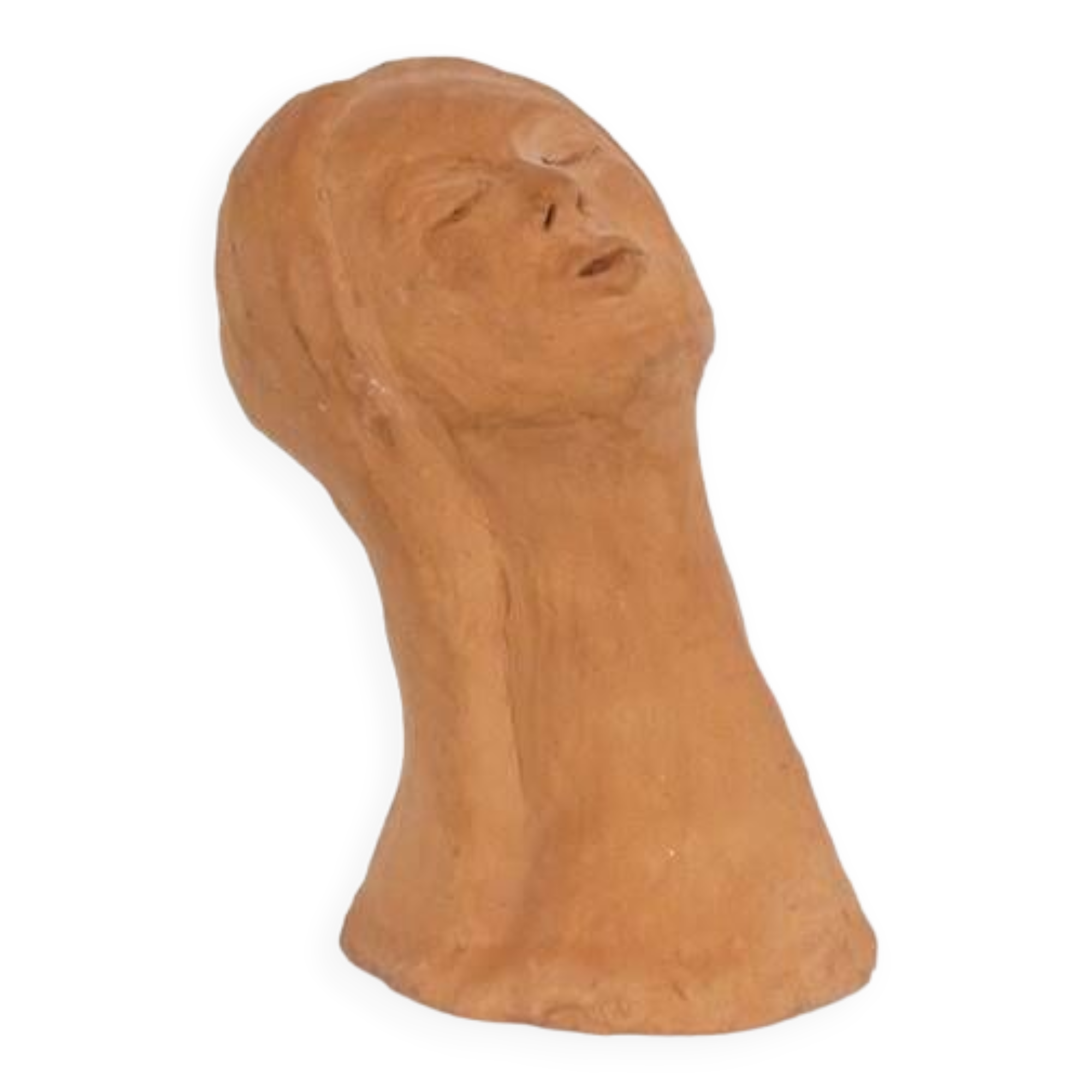 Terracotta bust of a woman 1970