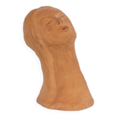 Terracotta bust of a woman 1970
