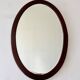 Antique Oval Mahogany Wall Mirror
