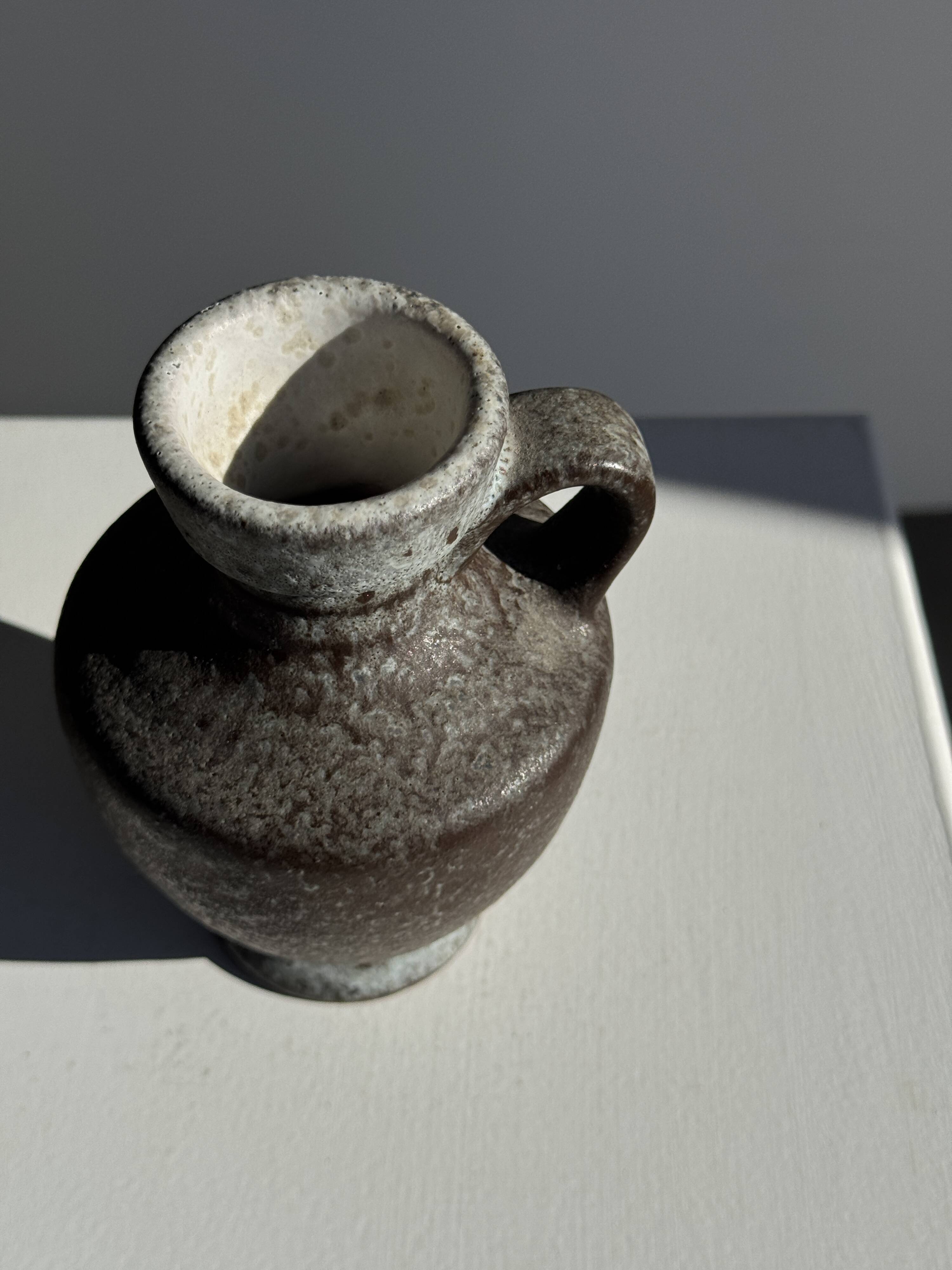 Mini grey stoneware carafe H13 D9