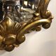 Mirror style baroque oval sculpture wood blown gold leaf