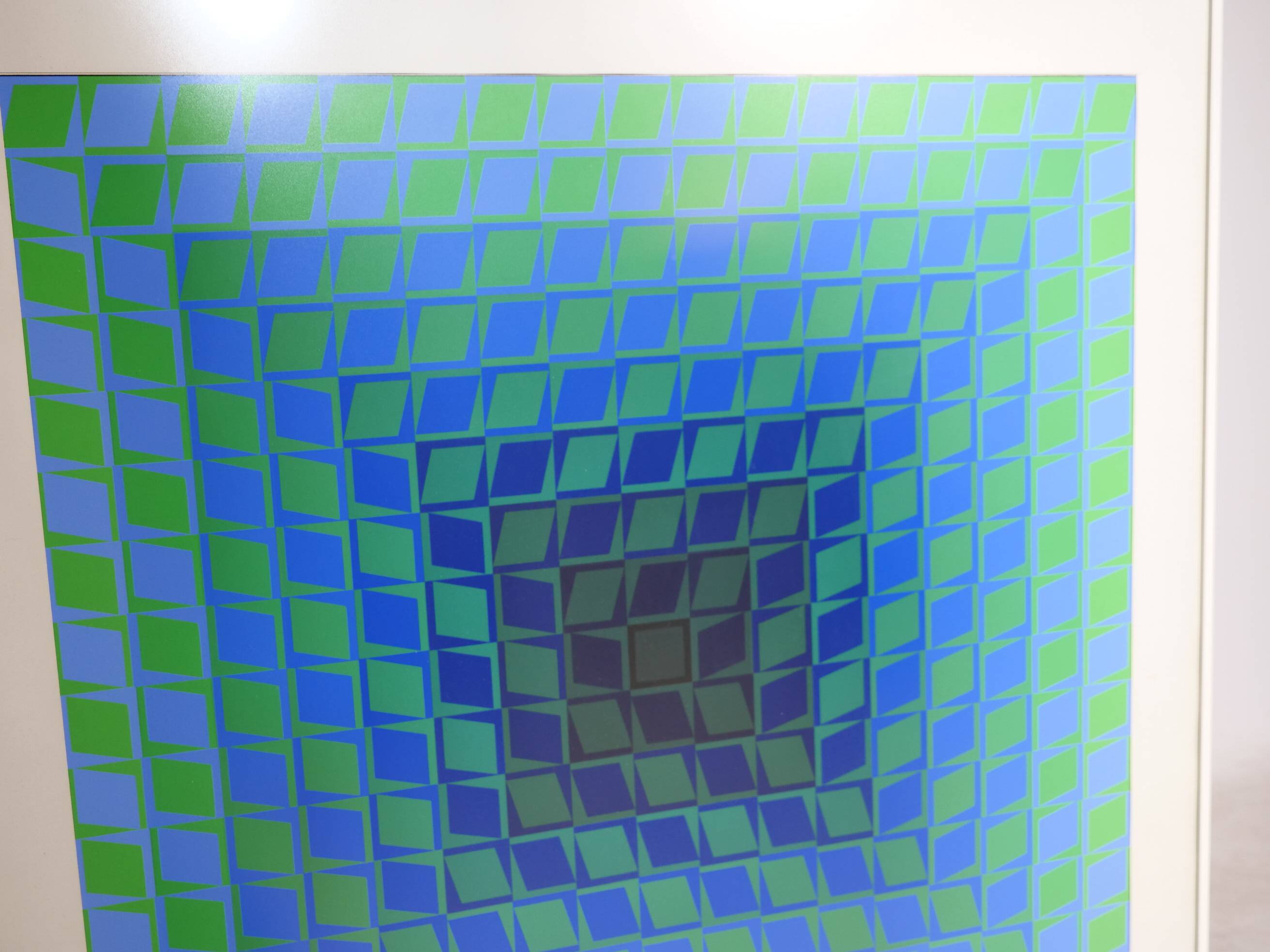 Victor Vasarely, Permutations, Signed EA Original Color screen print , 1960