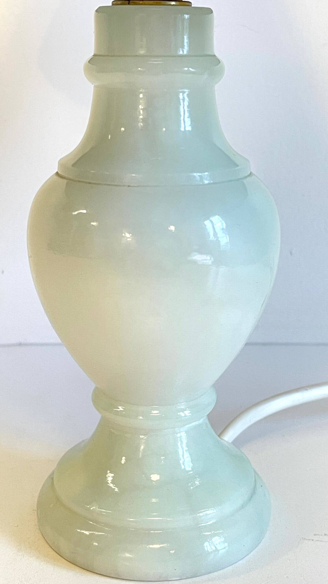 Vintage white marble lamp