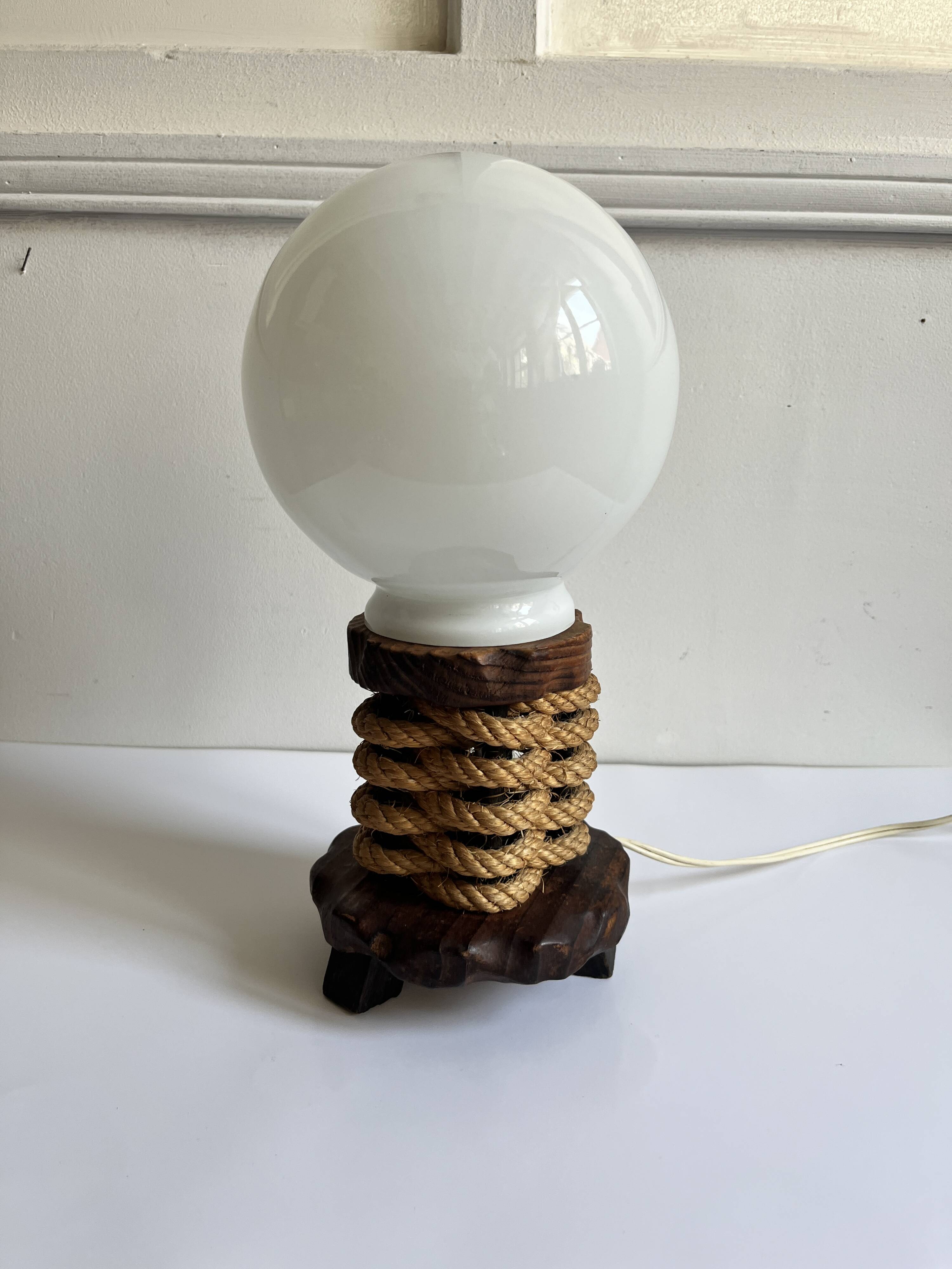 Opaline ball lamp