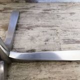 Table ronde en formica années 70 avec rallonge