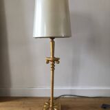 Fondica & nicolas de wael modernist lamp in gilt bronze signed