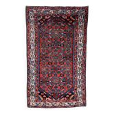 Tapis persan Hamadan vintage fait main, 76 cm x 126 cm, années 1970