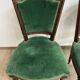 Pair of chair louis xvi period wood green trim
