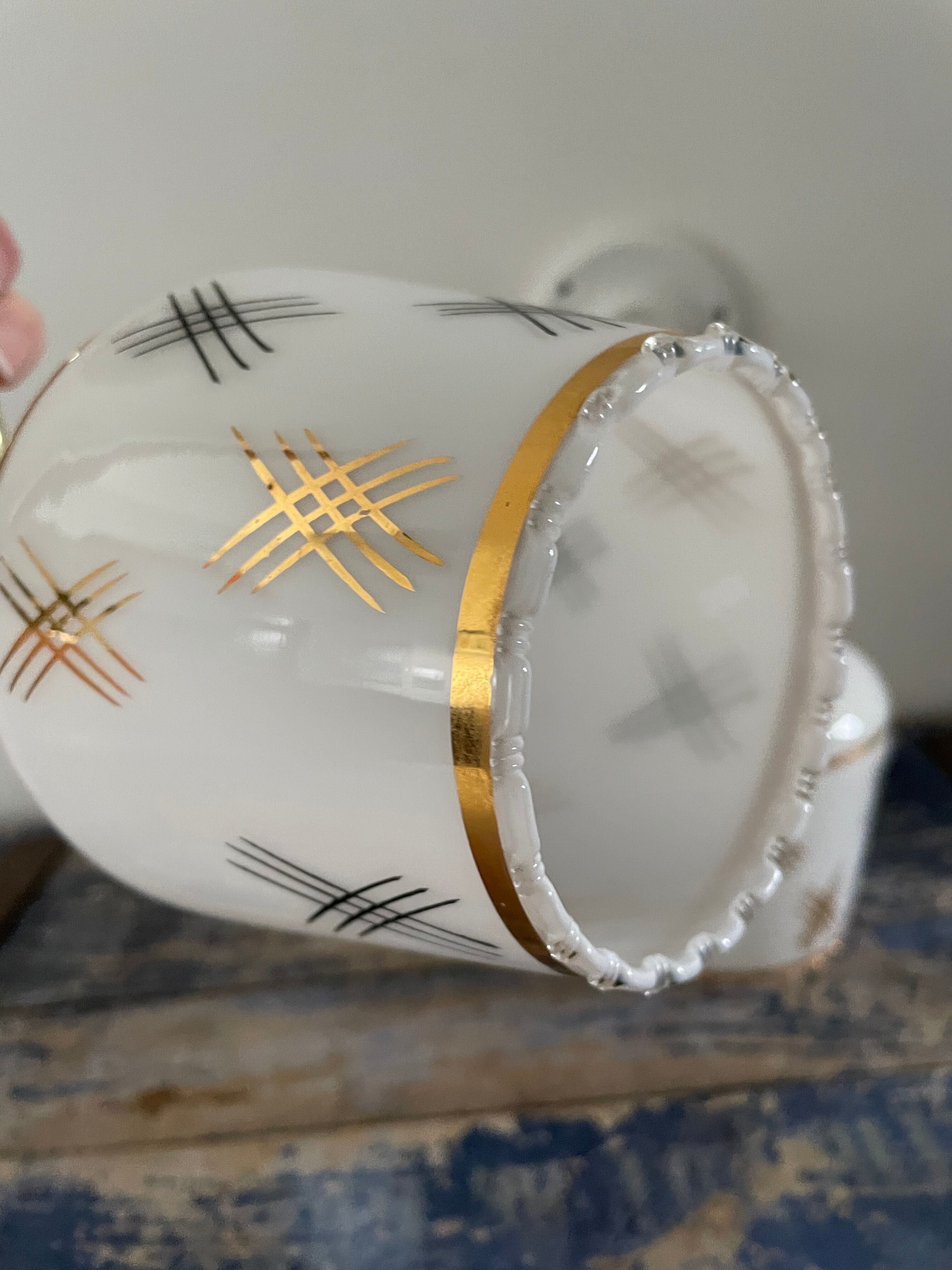 Pair of vintage white opaline sconces