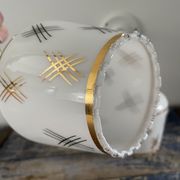 Pair of vintage white opaline sconces