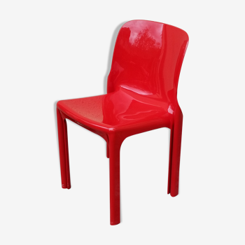 Chaise de Vico Magistretti pour Artemide design italien 1960