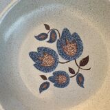 Hollow earthenware dish model sologne st Amand france vintage