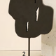Sculpture hag metal martele noir - homata