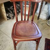 Paire de chaises bistrot estampillées