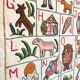 Vintage ABC wall rug