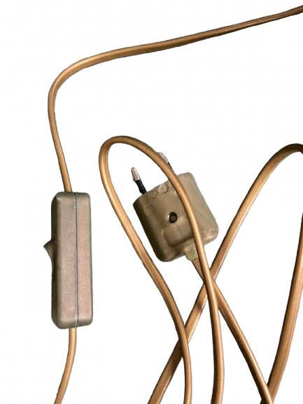 Blue ceramic table lamp base