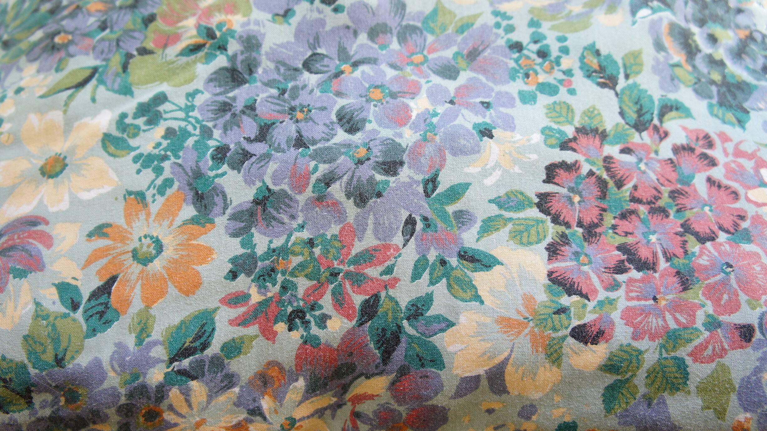 Double-sided floral cushion