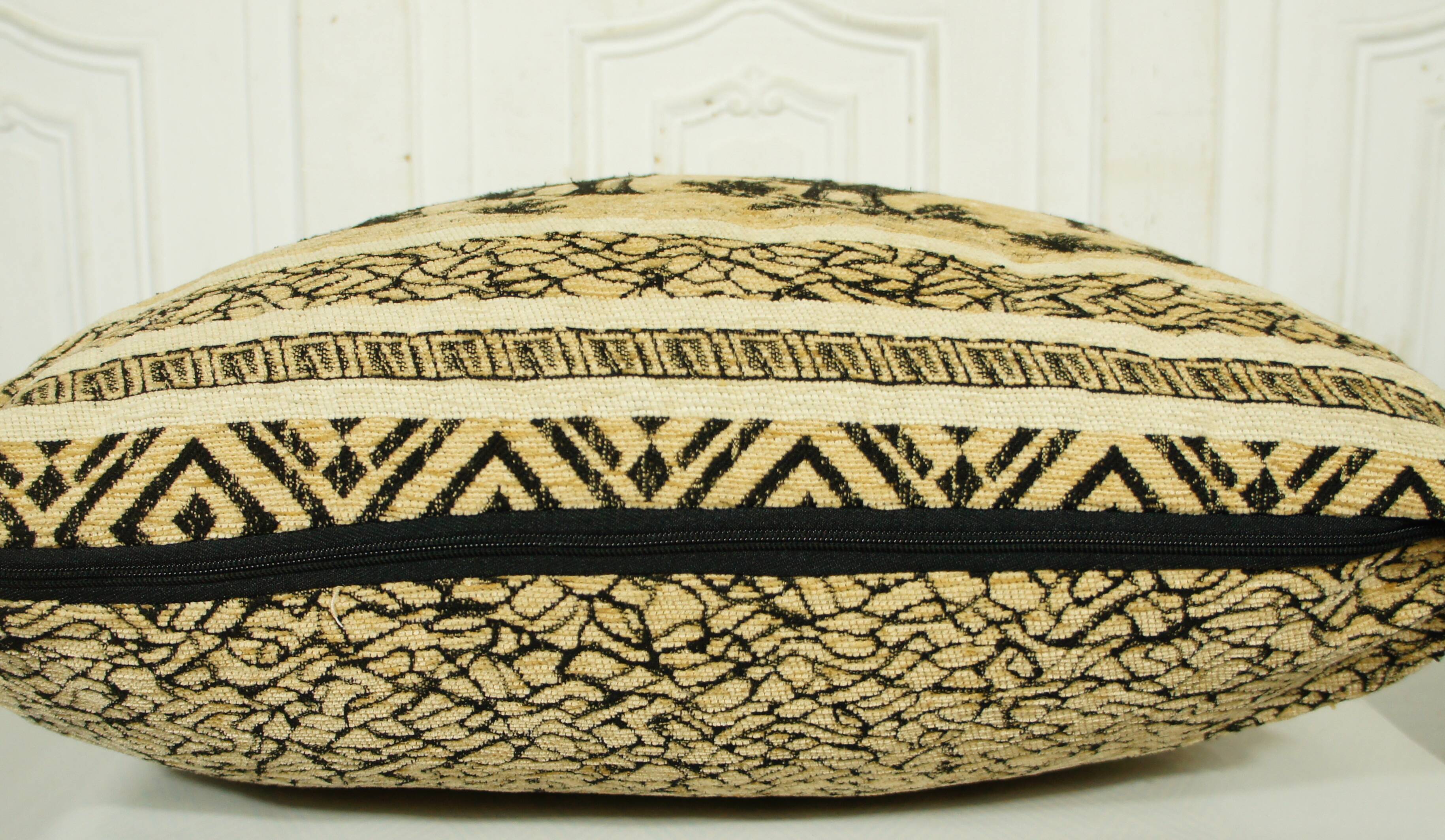 Ethnic velvet elephant cushion