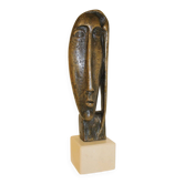 Bronze face sculpture by Giannetto Salotti, 1950s/1960s