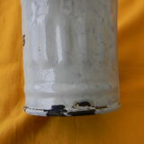 Set of 5 enamelled iron spice jars