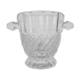 Mid-century glass vase,bohemia glass,1970