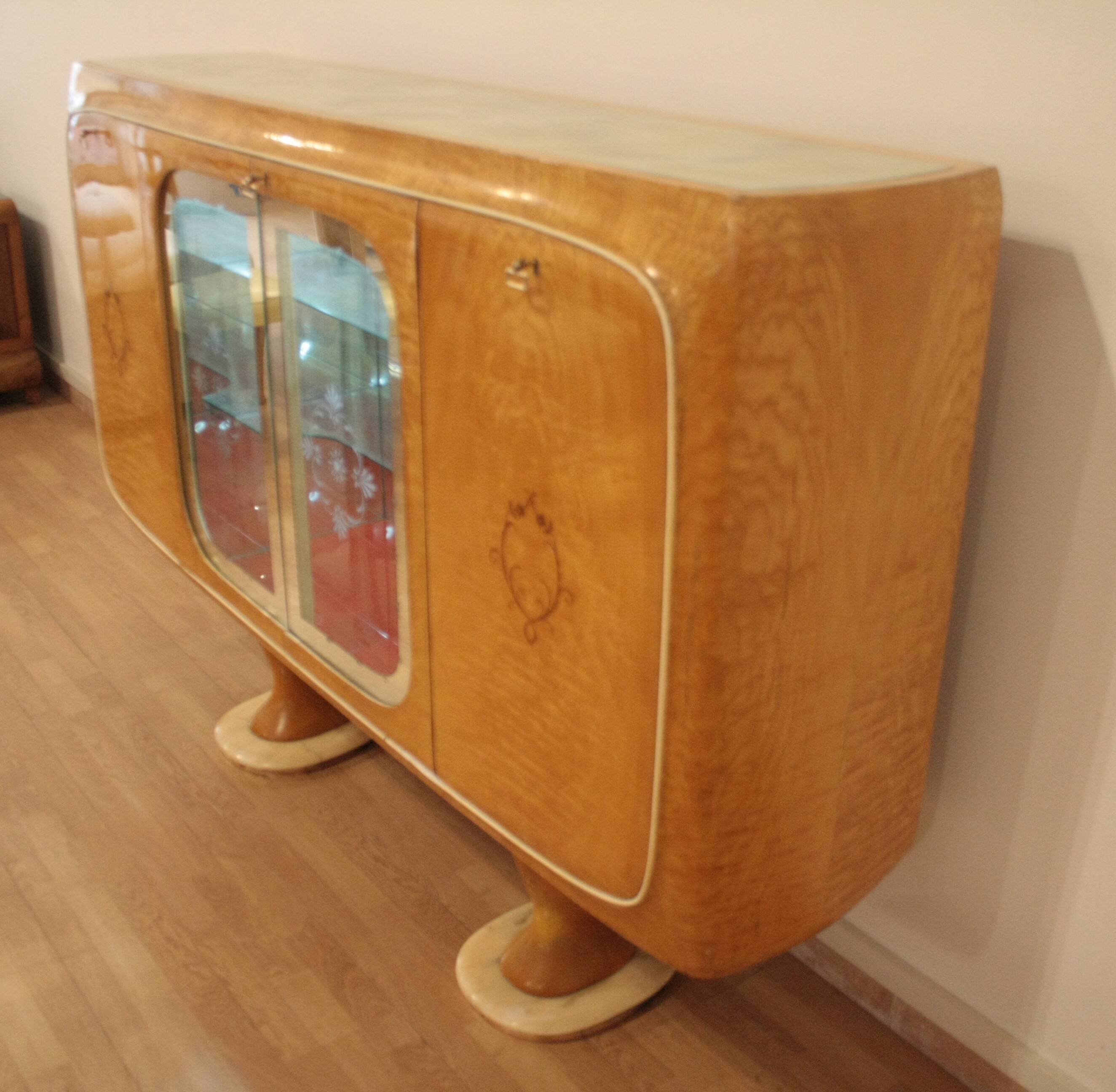 Meuble bar Buffet Mid-Century Modern, années 1950