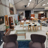 Terry fabric wing chair