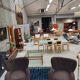 Terry fabric wing chair