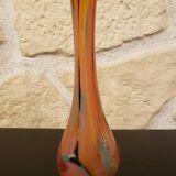 Blown glass soliflore with vibrant colors