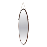 Mid Century Modern elongated mirror in rosewood, 1950s.