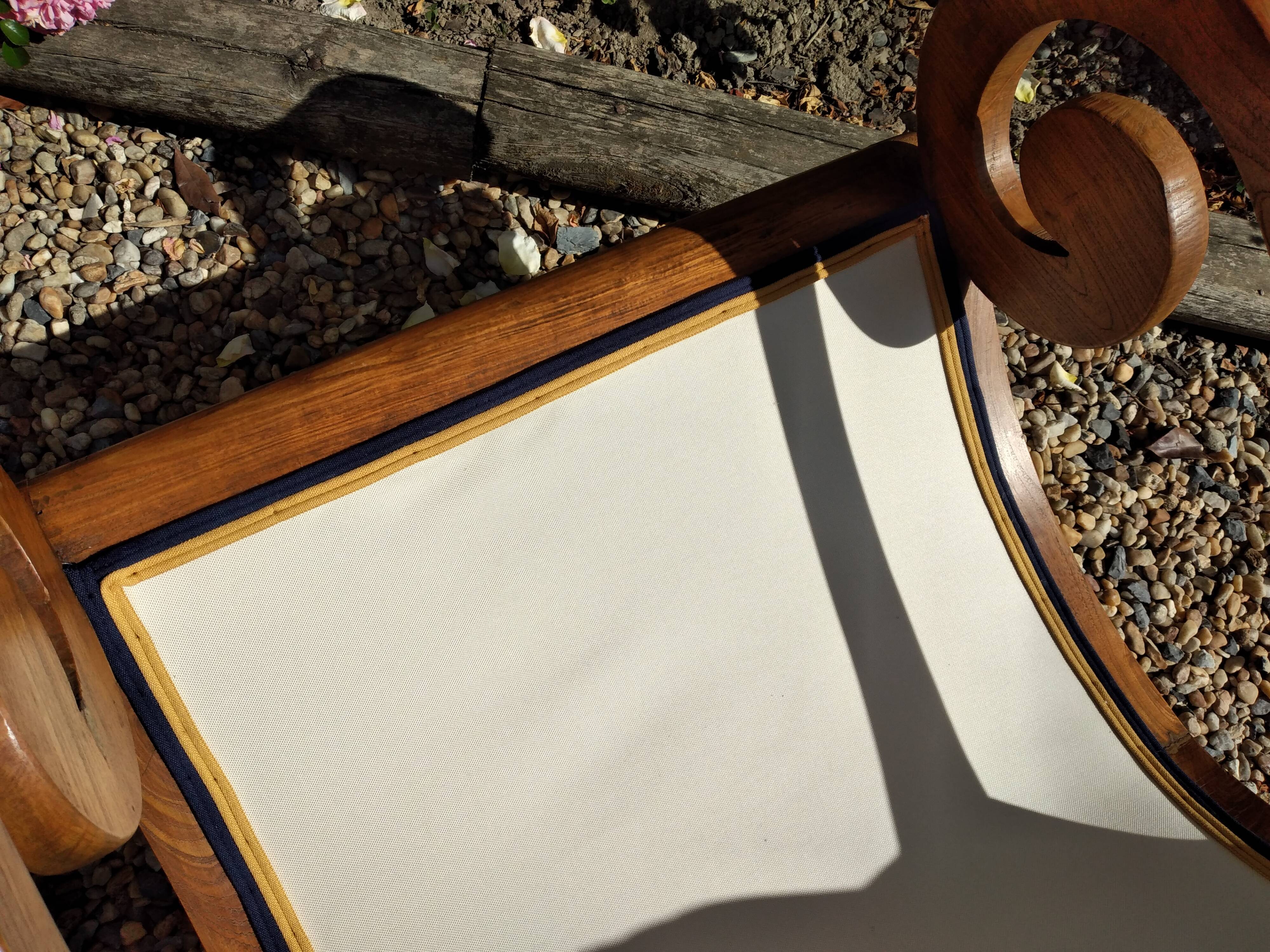 Colonial teak armchair