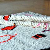 Moroccan Berber rug Azilal 282 x 182 cm New White/Orange