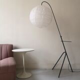 Floor lamp reading metal tripod 1970