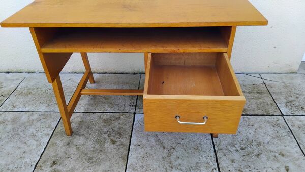 Bureau et chaise scandinave vintage pieds compas
