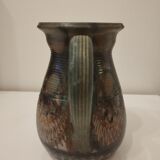 Ceramic pitcher signed Courjault