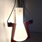 Midcentury Modern Stilnovo Rosewood Pendant, Italy 1950