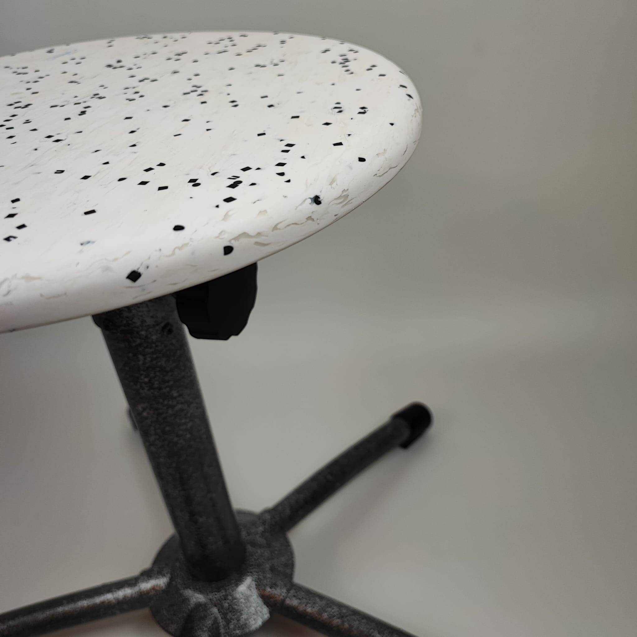 Upcycled school stool, 70s