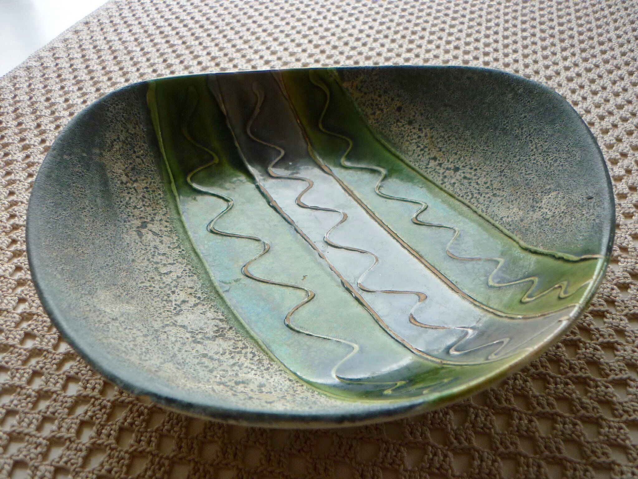 Triangular dish Fat Lava vintage WG