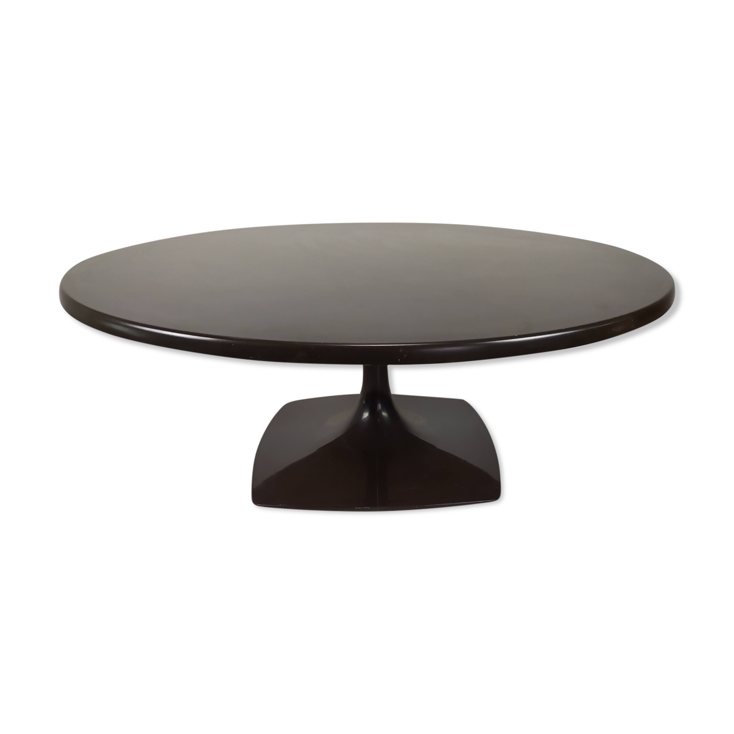 Round coffee table vintage tulip foot