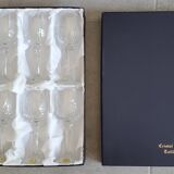 6 wine glasses in real crystal
