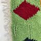 Off-white Moroccan rug with colorful patterns, 250cm x 150cm