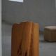 Modern Stump Armchair in Solid Pine, by a Swedish Cabinetmaker, Wabi Sabi, 1960s