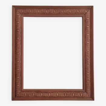 Old carved wooden frame 64 x 54