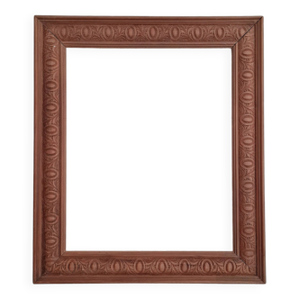 Old carved wooden frame 64 x 54