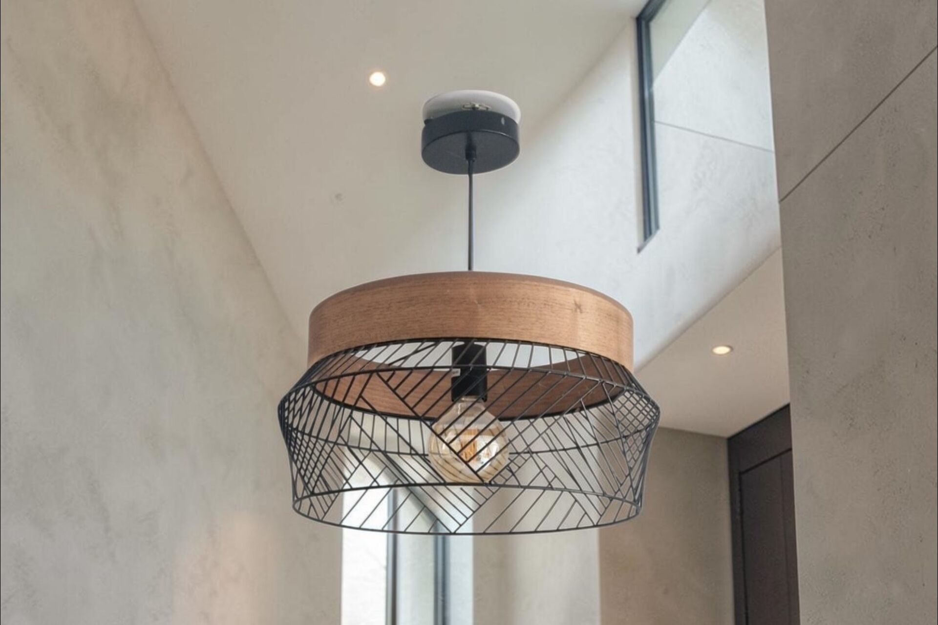 Contemporary Suspension Design - Wood and Metal