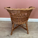 Small wicker armchair for children